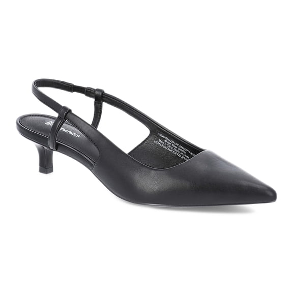 No Boundaries Faux Leather Slingback Kitten Heels, Women's