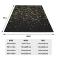thumbnail image 3 of Fuzoiu Glittering stars Print Ultra-Soft Micro Fleece Blanket,All Seasons Flannel Throw, Lightweight Blanket for Bed, Sofa, Couch, Movie Night, Camping, and Travel-50"x40", 3 of 7