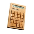 thumbnail image 3 of Calculadora solar CUTICAT de escritorio 12 dígitos de bambú pantalla LCD grande, 3 of 8