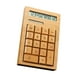 thumbnail image 3 of Calculadora solar Calculadora de escritorio de 12 dígitos Botones grandes de bambú de madera, fácil de usar para niños y adultos pequeño, 3 of 8