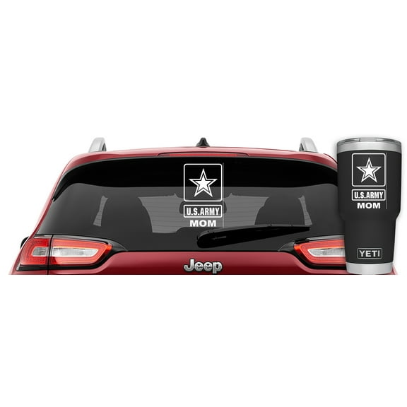Collectible Decals Proud Army Mom Window Vinyl Decal | US Army Mother Decal | US Military Mom