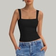 thumbnail image 2 of fatyb Tank Tops for Women Sleeveless Square Neck Shirts Beach Vacation Tees Summer Casual Undershirts, 2 of 5