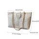 thumbnail image 3 of Bolso de cadena para hombro y axila | Bolso de cuero acolchado de lujo | Correa ajustable | Tote de gran capacidad | Compartimentos multifuncionales | Negro, blanco, caqui | 36x20x4cm, 3 of 6