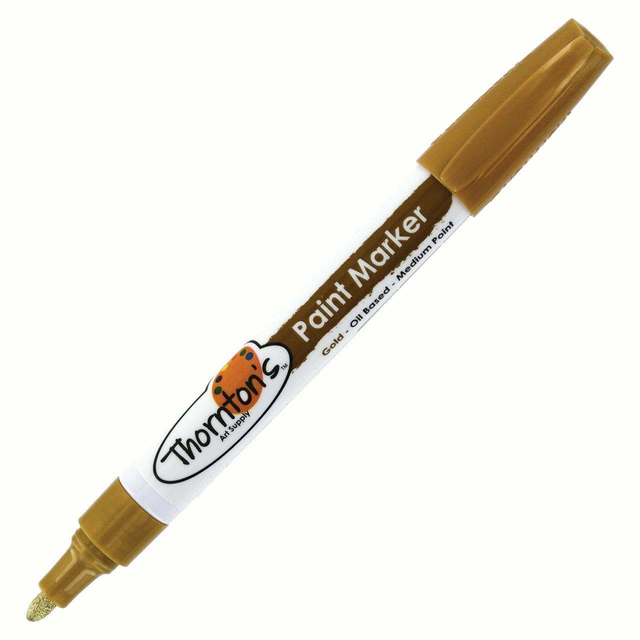 (4 pack) Thornton's Art Supply Oil-Based Paint Marker, Medium Point, Green Ink