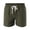 Army Green, variant on Men Swim Trunks Solid Quick Dry Swimsuit Board Shorts Beach Breathable Bathing Suit Bottom With Drawstring Yellow M
