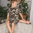 thumbnail image 4 of Balery Pug Conjunto de Pijama Infantil de Manga Corta con Estampado – Ropa de Dormir de Algodón Suave-4X-Large, 4 of 6