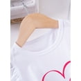 thumbnail image 5 of HWJAD Toddlers and Baby Girls' Love Heart Sleeveless Tank Tops & Shorts Set Cute Summer Outfits, 5 of 9