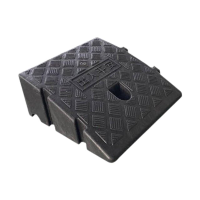 Bunblic Curb Ramp Heavy Duty Sidewalk Ramp Practical Curbside Bridge Ramp Portable for Warehouse Wheelchairs Loading Dock Parking Lot Height 11 cm Black