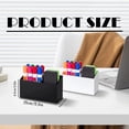 thumbnail image 2 of Magnetic Dry Erase Marker Holder,2 Compartment Acrylic Magnet Storage Rack for Whiteboard,Refrigerator,Magnetic Fridge Organizer for Office,Home,Whiteboard Maker Holder,Locker Organizer (White), 2 of 8