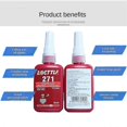 thumbnail image 2 of Loctite 243/242/263/271/222 Thread Lock Blue Bolt Stud Fast Fix Screw Glue 50ML, 2 of 3