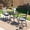 Black-31" Table-2, variant on SUMMIT LIVING 3-Piece Outdoor Patio Bar Stool Set with High-Back Wicker Cushioned Swivel Chairs & Counter Height Patio Dining Table, Black & Gray