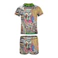thumbnail image 5 of Plants Vs Zombies Boys Two Piece Rash Guard Swimsuits Kids Short Sleeve Swimwear Sets Bathing Suit, 5 of 7