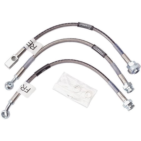 Front and Rear Brake Hydraulic Hose Kit - Compatible with 1979 - 1987 Pontiac Grand Prix 1980 1981 1982 1983 1984 1985 1986