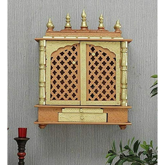 Wooden Temple/ Home Temple/ Pooja Mandir/ Pooja Mandap/ Temple for Home JORD713