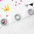 thumbnail image 4 of jejeloiu Cartoon Princess Curtains Pack of 2 (42x84 Each),Girls Castle Curtains Blackout,Kawaii Bowtie Bowknot Bedroom Curtains,Lightweight Room Decoration, 4 of 6