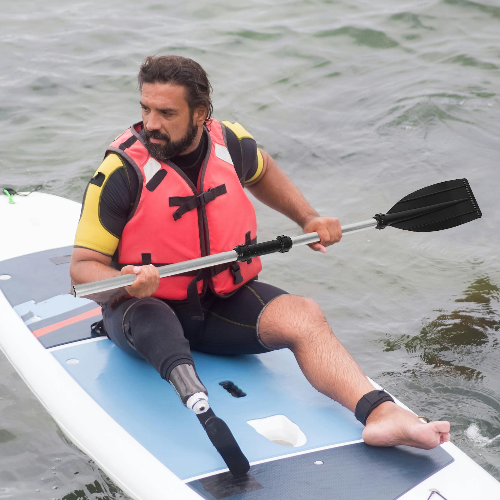 Hytrove Emergency Boat Paddles with Nonslip Black Handle for Inflatable and Small Boats, 1 Included