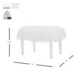 thumbnail image 3 of Scarlett Faux Fur Stool Acrylic Base, White, 3 of 6