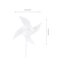 thumbnail image 4 of OULII 24 Pcs Kits de Moulin à Vent pour Enfants Papier Blanc pour Artisanat Ensemble, 4 of 8