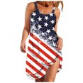 thumbnail image 2 of SMihono Robe d'Été pour Femmes Grande Taille Mode pour Femmes Aguichant Sans Manches Mignonne Imprimé de Dessin Animé Ourlet Ample Robe de Plage, 2 of 5