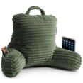 thumbnail image 1 of Nestl Almohada de Lectura para Niños y Adolescentes, Pequeña con Respaldo Brazos, Descanso Memory Foam Triturada, Verde Oliva., 1 of 6