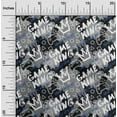 thumbnail image 2 of oneOone Viscose Chiffon Gray Fabric Writing Abstract Texture With Text Craft Projects Decor Fabric Printed By The Yard 42 Inch Wide, 2 of 4