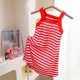 thumbnail image 1 of Vestido de verano para niñas con tirantes y estampado floral de seda helada, 1 of 6