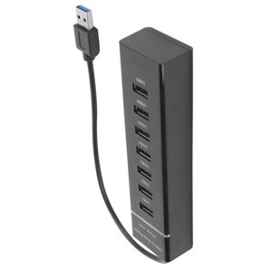 US Le centre,USB 3.0 Hub 7Port Port USB Splitter Haute Vitesse USB Hub fiable et durable