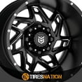 thumbnail image 4 of 20x12 Dropstars 652BM Satin Black & Milled Wheel 8x170 (-44mm), 4 of 5