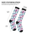 thumbnail image 5 of Bixox Hawaiian Style Print Compression Socks,Compression Socks Women & Men Circulation for Medical,Running,Athletic, 5 of 7