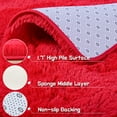 thumbnail image 4 of Lochas Soft Shag Carpet Fluffy Rug for Living Room Bedroom Big Area Rugs Floor Mat Home Decor, 4'x6',Red, 4 of 7