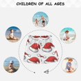 thumbnail image 6 of FORMRS Boys Swim Trunks Quick Dry Mesh Liner Boardshorts Sizes XS-XL, Red Santa Hats Pattern, 6 of 7