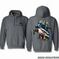 thumbnail image 4 of Straight Up Southern . Bold Black Hunting Dog with Duck Graphic. Perfect for Outdoorsmen and Waterfowl Hunters. for Adventure and Style Unisex Comfort Hoodie, Color: Ash, Size: S, 4 of 5