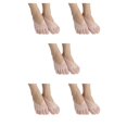 thumbnail image 3 of Langgg Comfortable Toe Socks For Women For Many Occasions Silicone Pad Low-cut Liners Socks General Size Pink 5Set, 3 of 6