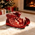 thumbnail image 4 of uublik Womens House Fuzzy Slippers Cozy Memory Foam House Shoes Soft Faux Fur Lightweight Slippers for Indoor Outdoor, Red, 4 of 6