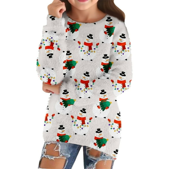 XIYNBAOK Christmas Shirts for Teachers Christmas T-shirts Christmas Plaid Shirt Cute Teen Tops Clothes for Girls 12-14 Boy Clothes Size 8 5t Boys, Beige 11-12 Years