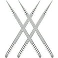 thumbnail image 3 of CNKOO 4Pcs Nail Pusher Cuticle Trimmer Stainless Steel Double Head Cleaner, 3 of 5