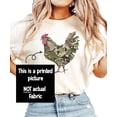 thumbnail image 3 of Ink Printed Camo Rooster Shirt for Women Farm Wife Graphic Tee Country Homestead Gift Espresso Shirt Adult X-Large, 3 of 8