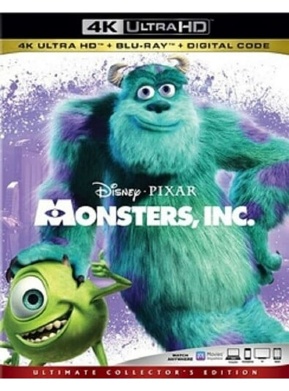 Monsters, Inc. (4K Ultra HD + Blu-ray + Digital Code)