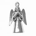 thumbnail image 1 of Sterling Silver 16" 1mm Box Chain 3D Praying Angel Pendant Necklace, 1 of 2