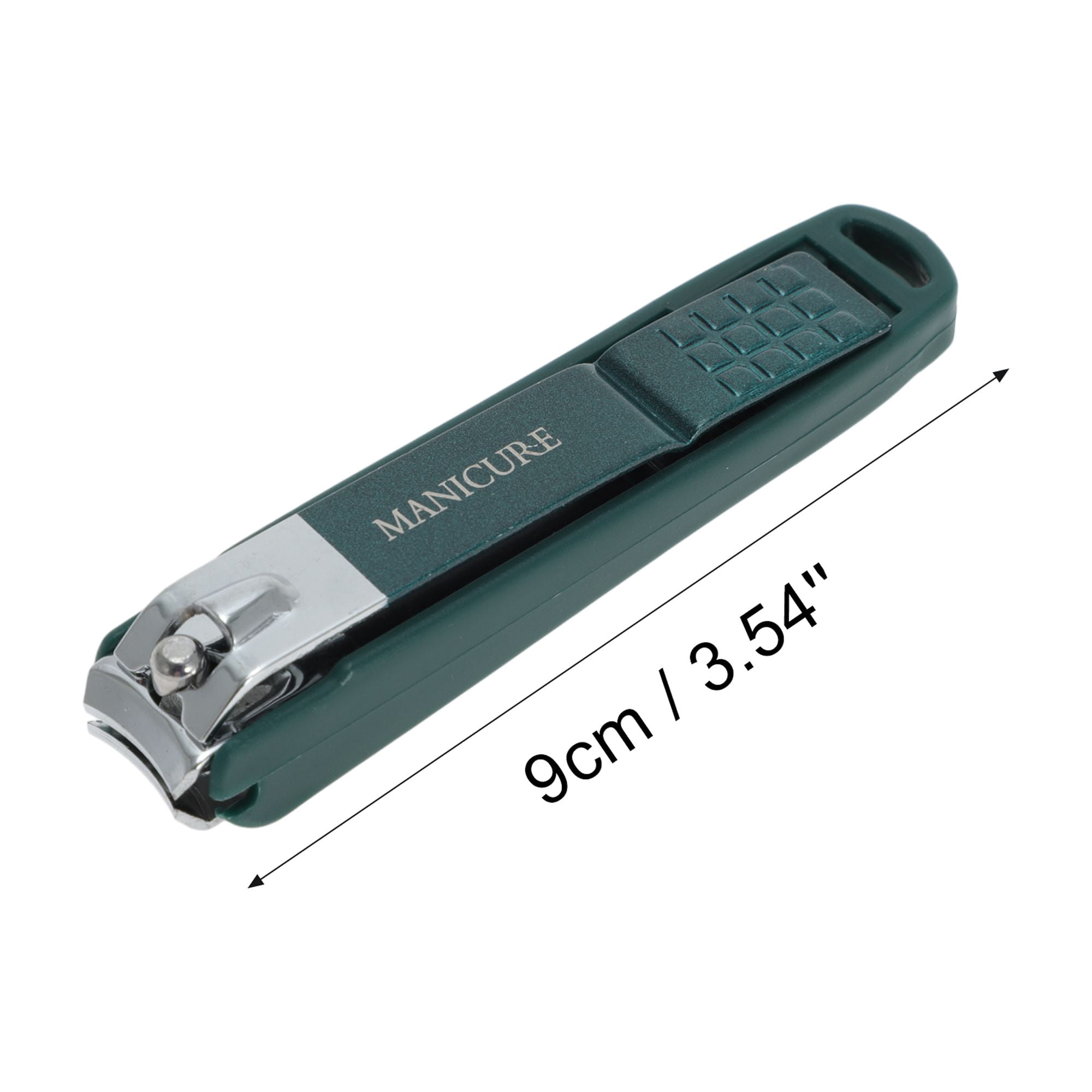Unique Bargains 4pcs Convenient Nail Clippers Set Blackish Green 3.54"