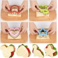 thumbnail image 2 of Juego de 4 cortadores de sándwiches para niños, incluidos Mickey Mouse, dinosaurio, estrella, corazón y 6 cortadores de pan de frutas, 2 of 5