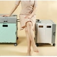thumbnail image 3 of Foldable Shopping Trolley, Plastic Folding Storage Cart Handcart With 360°Rotate Wheels & Telescoping Handle, 3 of 3