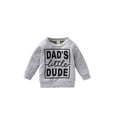 thumbnail image 1 of ZAXARRA Sweat-Shirt Unisexe pour Bébé Imprimé Lettre Manches Longues Col Rond Pull Ample, 1 of 9