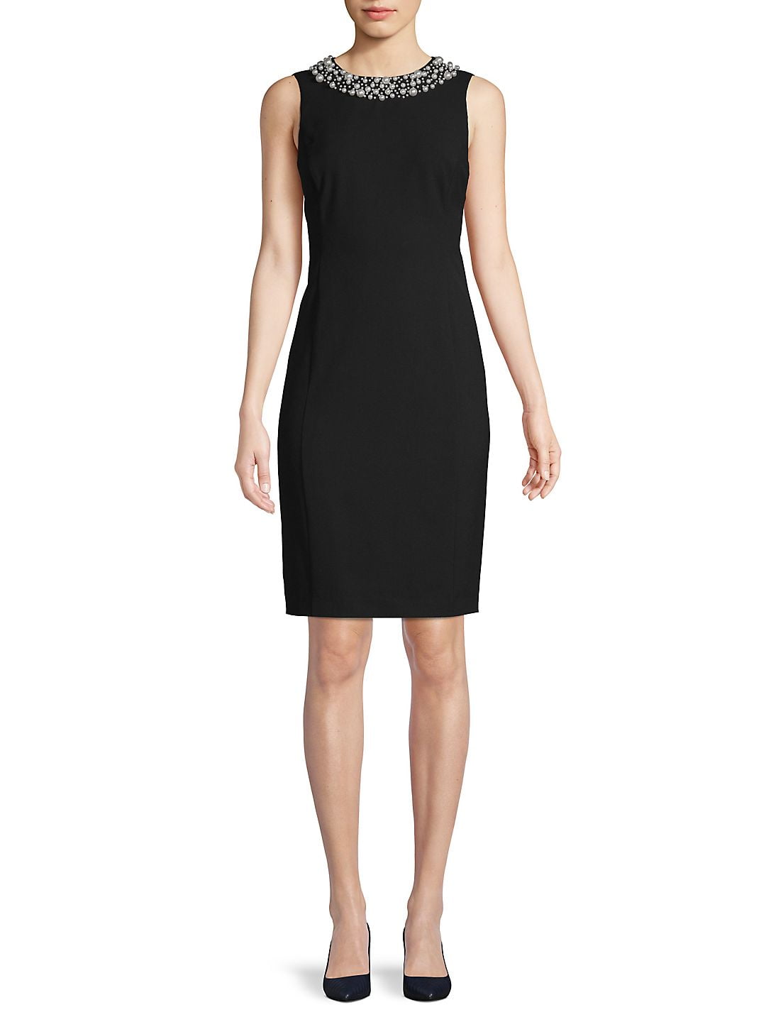 calvin klein black work dress