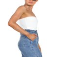 thumbnail image 4 of Women Tube Top  Strapless Backless Solid Slim Fit Summer Ladies Vest for Club Party, 4 of 7