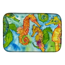 Caroline's Treasures Seahorse Dish Drying Mat