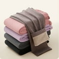 thumbnail image 5 of Ofreoo Fleece Lined Leggings Women Solid Color Winter Shag Derung Fever Priming Warm Pants, 5 of 5