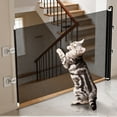 thumbnail image 6 of Retractable PVC Pet Gate, No Drill Expandable Mesh Barrier for Doorways and Stairs, Portable Transparent Indoor Divider for Dogs and Cats, SouMaox, 6 of 6
