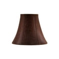 thumbnail image 6 of Aspen Creative 30078-2 Small Bell Shape Chandelier Clip-On Lamp Shade Set (2 Pack), Transitional Design in Brown, 6" bottom width (3" x 6" x 5"), 6 of 6