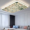 thumbnail image 2 of Green Plants Magnetic Fluorescent Light Covers for Ceiling Lights 2x4Ft,Vintage Plant Flowers Garden Leaf Motifs Office Classroom Kitchen Drop Ceiling Light Covers Lighting Filters Shade Panel 3Packs, 2 of 9